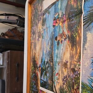 Thomas Kinkade Coastal Adventure Puzzle - Blue, Green, Tan